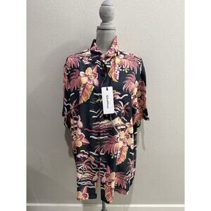 Carribean Red Pinapples Hawaiian Shirt